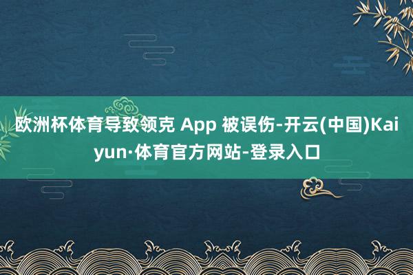 欧洲杯体育导致领克 App 被误伤-开云(中国)Kaiyun·体育官方网站-登录入口