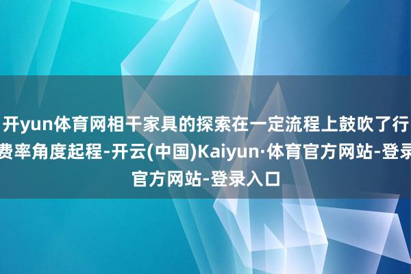 开yun体育网相干家具的探索在一定流程上鼓吹了行业从费率角度起程-开云(中国)Kaiyun·体育官方网站-登录入口
