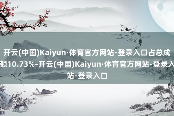 开云(中国)Kaiyun·体育官方网站-登录入口占总成交额10.73%-开云(中国)Kaiyun·体育官方网站-登录入口