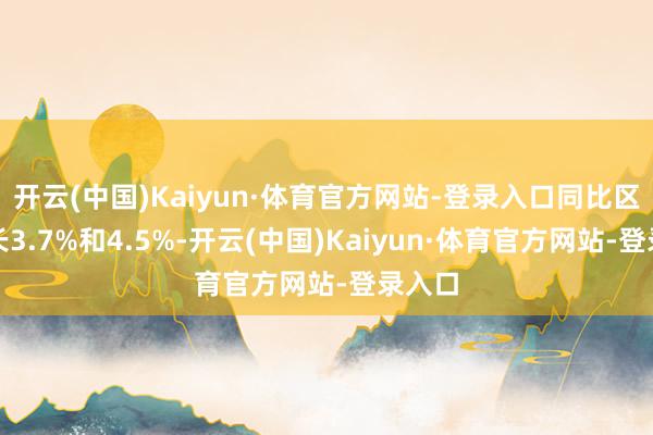 开云(中国)Kaiyun·体育官方网站-登录入口同比区别增长3.7%和4.5%-开云(中国)Kaiyun·体育官方网站-登录入口
