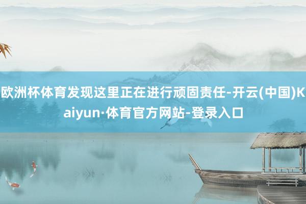 欧洲杯体育发现这里正在进行顽固责任-开云(中国)Kaiyun·体育官方网站-登录入口